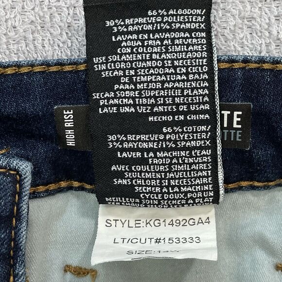 Kut From The Kloth Charlotte Fab Ab Culotte Jeans Women's 14W High Rise Stretch - Picture 8 of 16